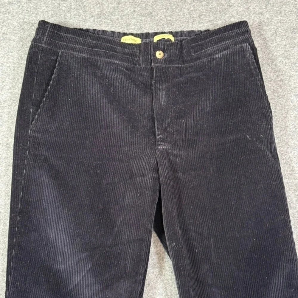 De Bonne Facture Navy Blue Corduroy Easy Trousers France Mens Size 46 US 32x30